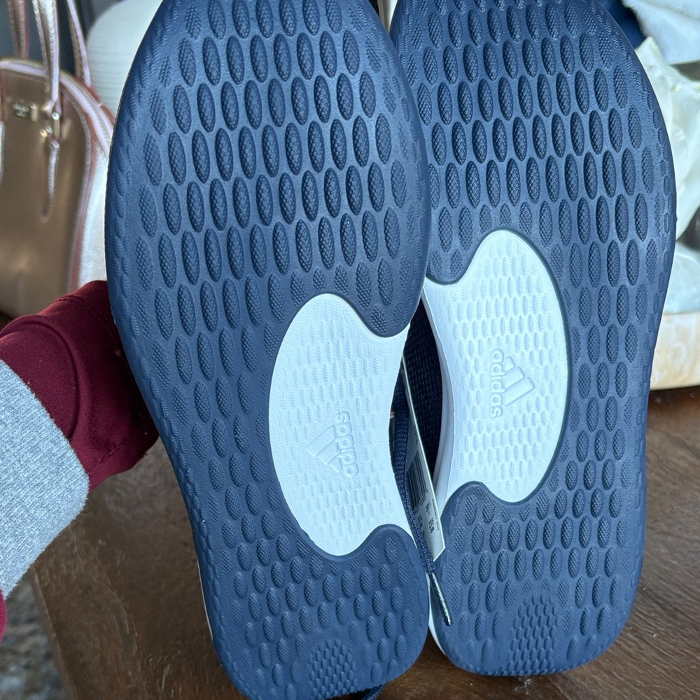 Adidas Dark Blue Cloudfoam Shoes with White Accents - Picture 3 of 5